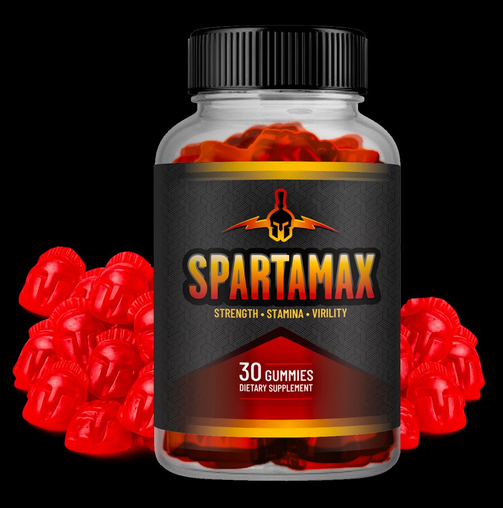 SpartaMax male vitality gummies supplement bottle strength stamina virility